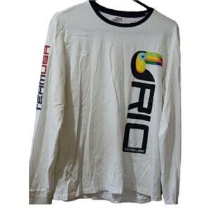 Polo Ralph Lauren Brazil Rio 2016 Olympics Tucan Team USA Ringer Long Sleeve LG